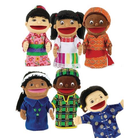 Lets Talk Multicultural Puppet Set