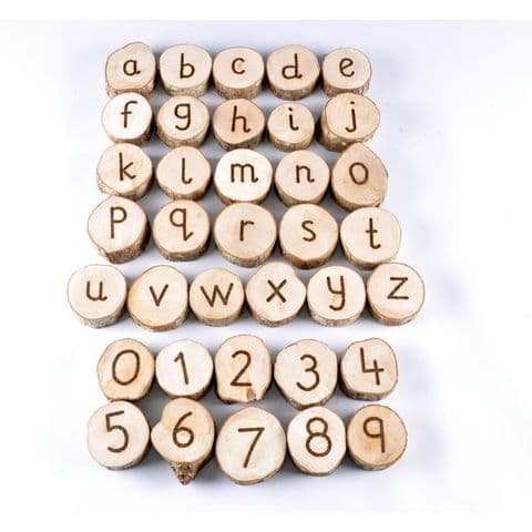 Wooden Letters And Numbers