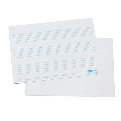 YPO A4 Music Ruled Drywipe Boards -  Pack of 35