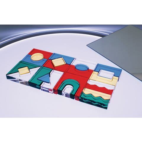 TickIt Colour Acrylic Block Set – Pack of 25