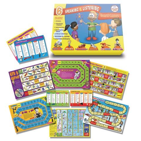 6 Speaking and Listening Board Games 4 - 7 Years