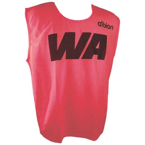 Set of 7 Youth Albion Netball Training Bibs - Red