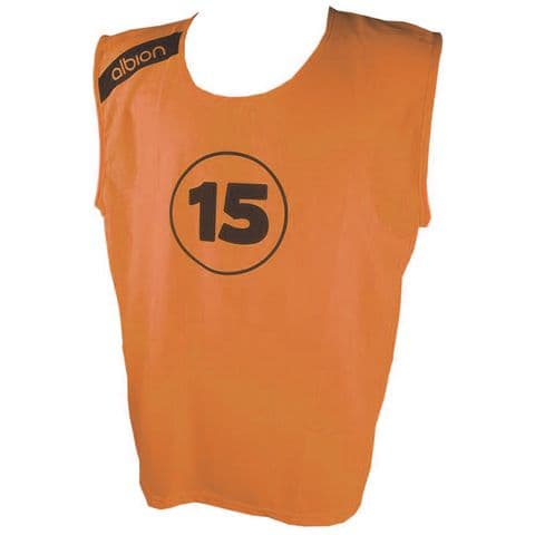Albion Junior 1-15 Numbered Training Bibs - Orange