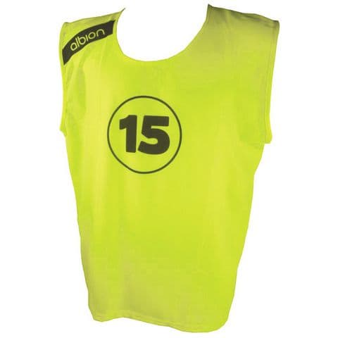 Albion Youth 1-15 Numbered Training Bibs - Yellow