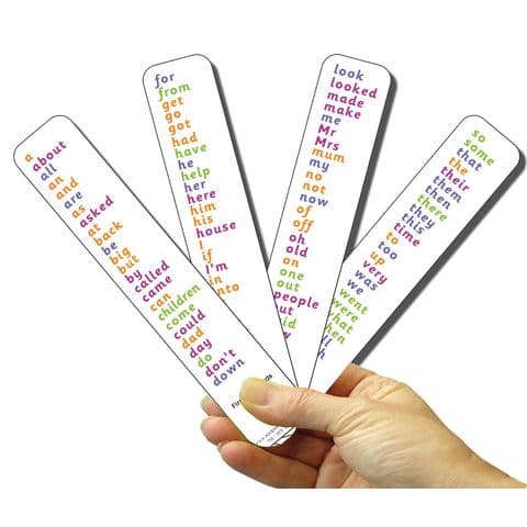 High Frequency Word Fan - The First 100 Words - Pack of 6