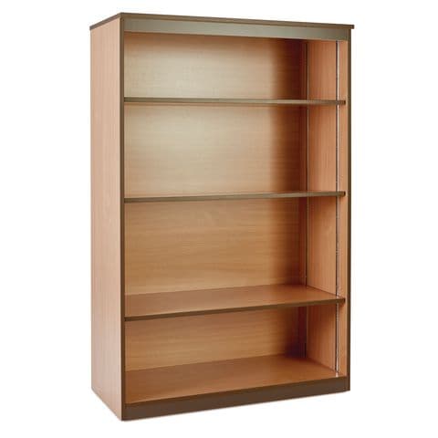 Bookcase, Adjustable Shelves - with 4 Shelf Tiers