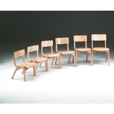 Stacking Beech Chair - 725(H) x 430(SH) x 410mm(W)