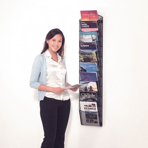 Wall Mounted Wire Mesh Leaflet Dispensers