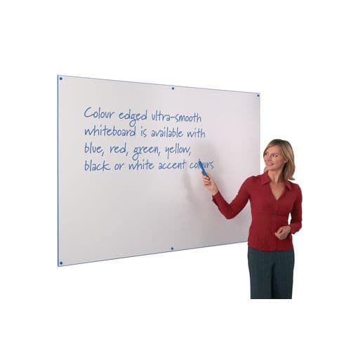 WriteOn&reg; Coloured Edge Whiteboard - 900(H) x 1200mm(W)