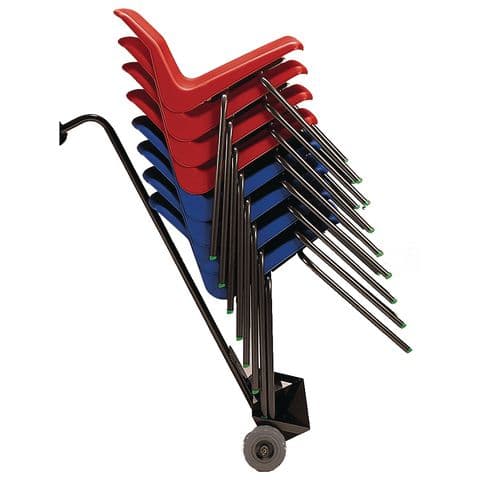 Trolley for Transporting NP Classroom Chairs - Holds Stack of 8 Chairs