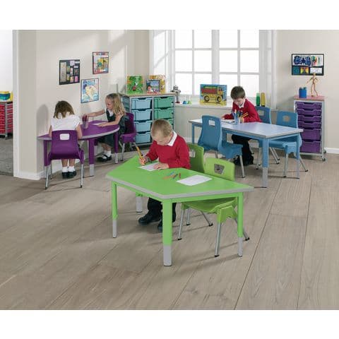 Start Right Trapezoidal Table - Tangy Green