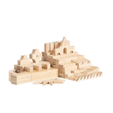 Unit Blocks - Half School Set x 360 Blocks In 20 Shapes