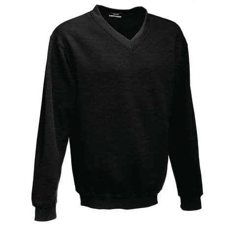 Trojan V-Neck Sweatshirt Black