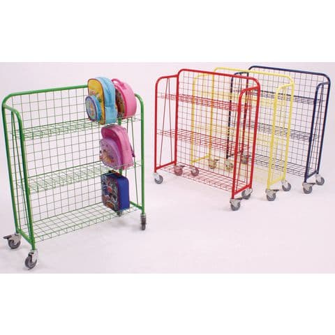Coloured Lunchbox Trolley - Red