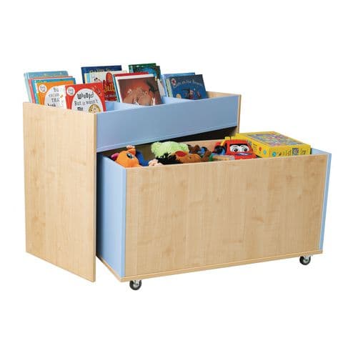 YPO NuBlue&reg; Double Kinderbox with mobile pull out toy box
