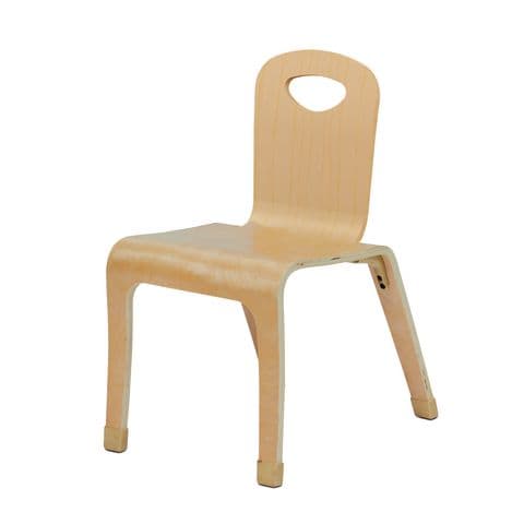 One Piece Wooden Chair - 210mm(SH) - Pack of 4