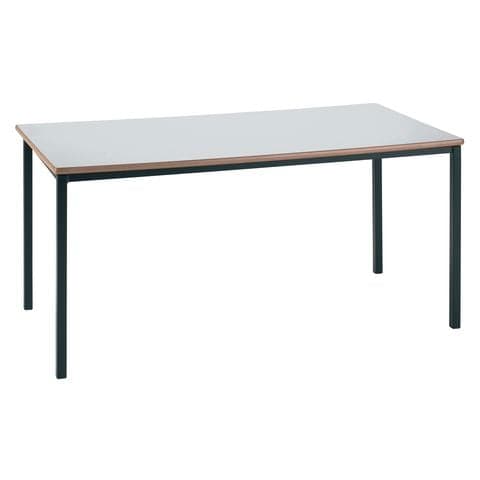 Morleys Heavy Duty Fully Welded Rectangular table 1200W x 600D x 710mmH Choice of 2 Frame Colours with 9 x Top Colours MDF Edge