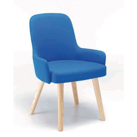 Hadley Chair Fully Upholstered with Arms - 850(H) x 590(W) x 600mm(D)