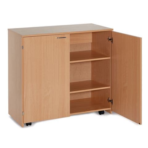 Wide Cupboard Unit, Adjustable Shelves, 3 Shelf Tiers - 1010mm(H)