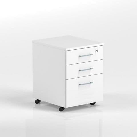 Mobile 3 drawer pedestal (lockable) 2 personal and 1 filling drawer