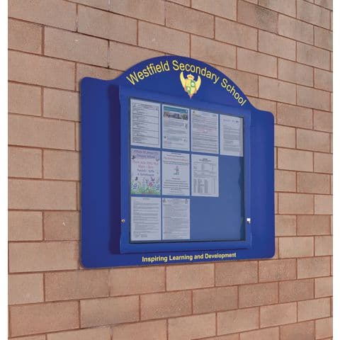 Weathershield Contour Wall Mounted Outdoor Sign - 1400(H) x 1100mm(W)