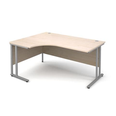 Radial Ergonomic Left-Handed Desk, 25mm MFC, 1400mm(W) – 72 Hour Delivery