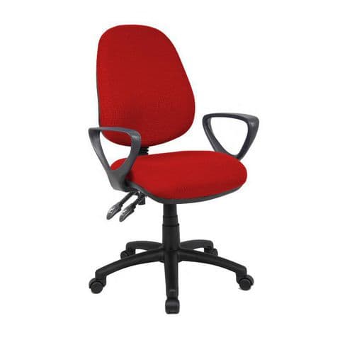 Vantage 100 Office Chair/Arm, 2 Lever/Fabric, UKFR