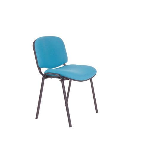 4 Leg Meeting Chair - Black Frame without Arms