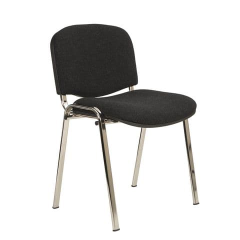 4 Leg Meeting Chair - Chrome Frame without Arms