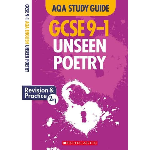 Unseen Poetry AQA English Literature Revision Guide Pack of 10