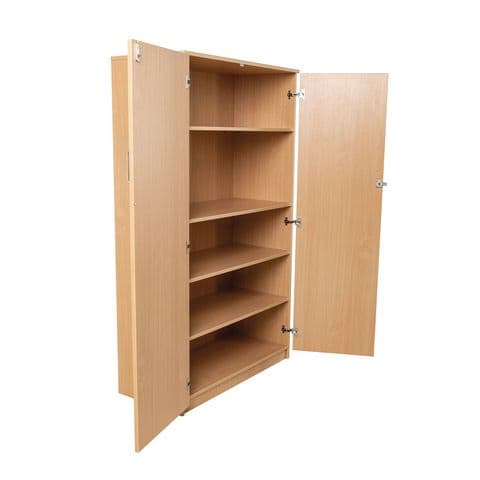 Stock Cupboard, Fixed Shelves – with 5 Shelf Tiers