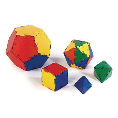 Polydron Platonic Solids Bulk Set - 150 Pieces