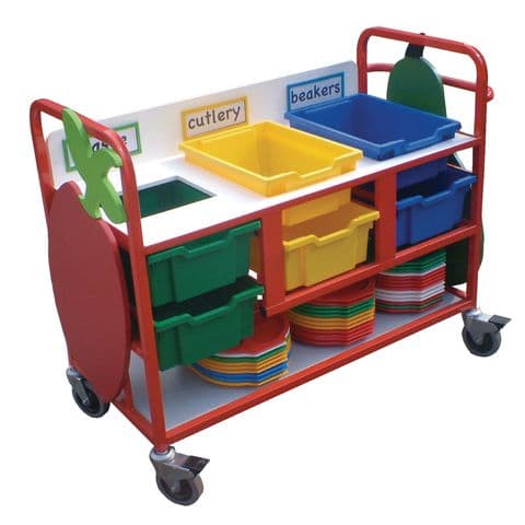 Small standard clearing trolley - 800(H) x 1050(W) x 520mm(D)