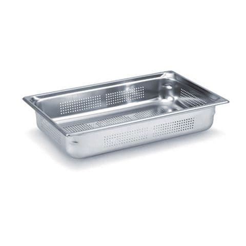 Gastronorm Container Stainless Steel Perforated 1/2 100mm