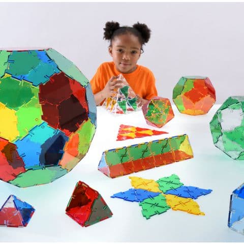 Crystal Polydron Class Set – 184 pieces
