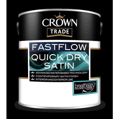 Crown Fast Flow Satin  5 Litre White