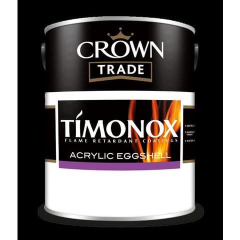 Crown Timonox Acrylic Eggshell 5 Litre Brilliant White