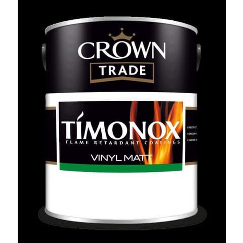 Crown Timonox Vinyl Matt 5 Litre Brilliant White