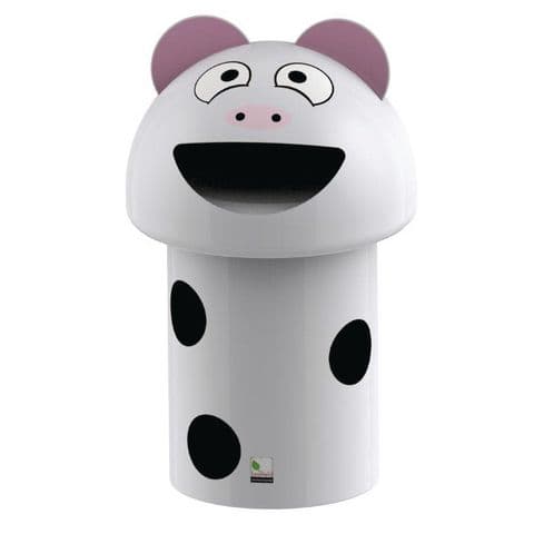 Character Novelty Recycling Bin - Cow