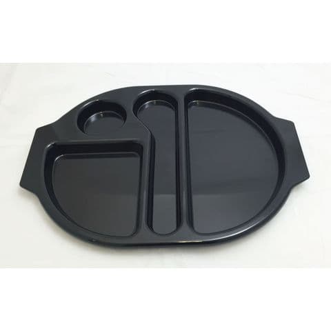 Harfield Large Meal Tray, 4 Compartments – Various Colours