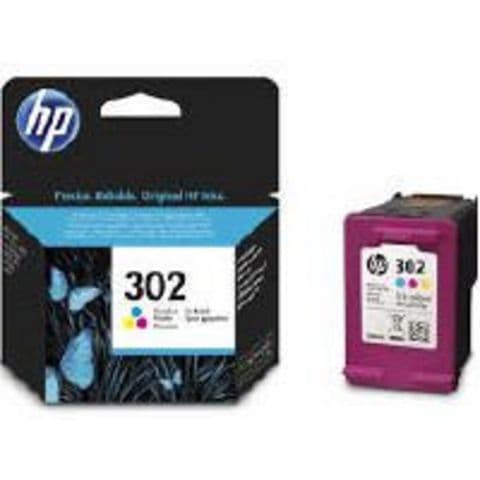 HP 302 Ink Cartridge, F6U65AE - Tri-Colour pack