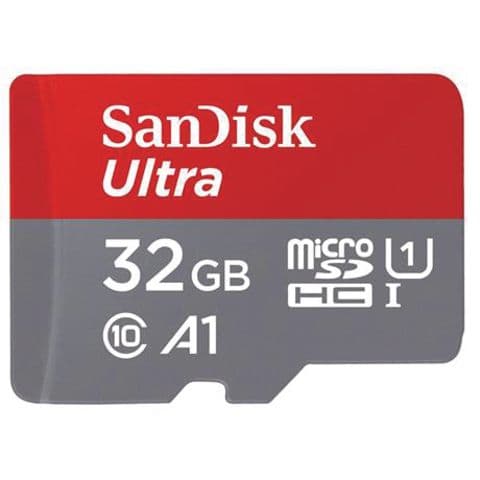 Sandisk 32GB Ultra Micro SD (SDHC) Class 10 Memory Card with SD Adapter