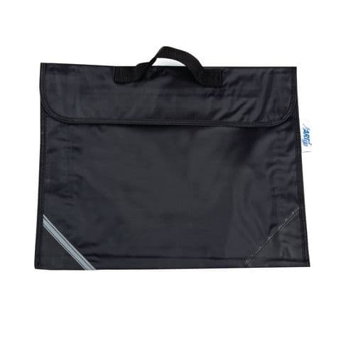 Nylon School Carrier Bags - Black. Pack of 100.