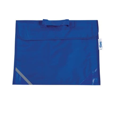 Nylon School Carrier Bags - Blue. Pack of 100